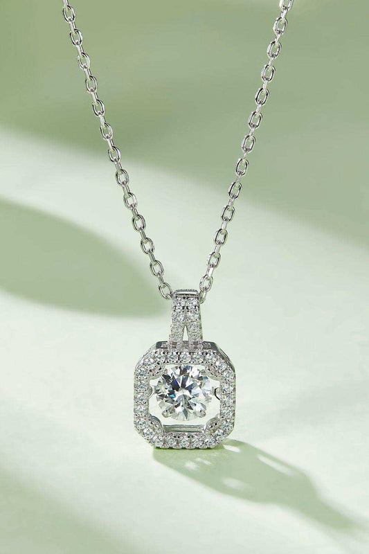 Moissanite 925 Sterling Silver Necklace - Trendsi - Flyclothing LLC
