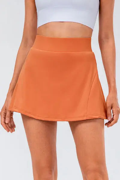 High Waist Pleated Active Skirt - Trendsi - Flyclothing LLC