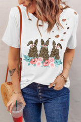 Easter Bunny Graphic Distressed Tee Shirt - Flyclothing LLC