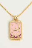 Tarot Card Pendant Copper Necklace - Trendsi - Flyclothing LLC