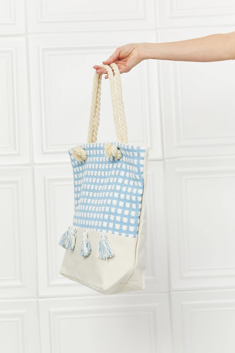 Justin Taylor Picnic Date Tassle Tote Bag - Trendsi