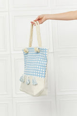 Justin Taylor Picnic Date Tassle Tote Bag - Trendsi - Flyclothing LLC
