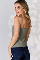 Basic Bae Full Size Round Neck Slim Cami - Trendsi - Flyclothing LLC