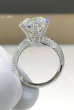 5 Carat  Moissanite 6-Prong Ring - Trendsi