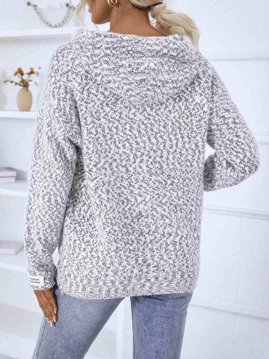 Zip-Up Hooded Sweater - Trendsi - Flyclothing LLC