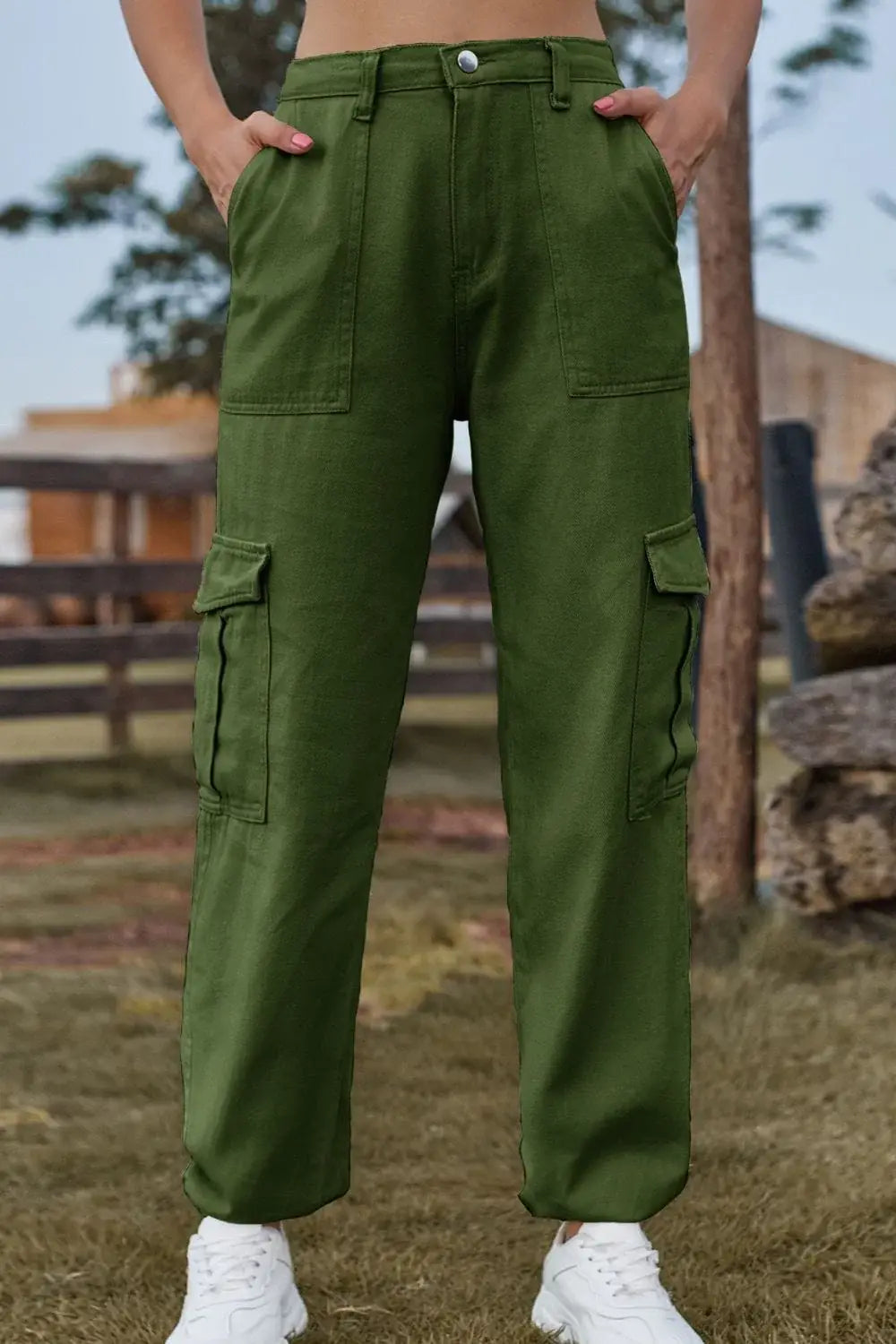 Long Jeans with Pocket - Trendsi - Flyclothing LLC