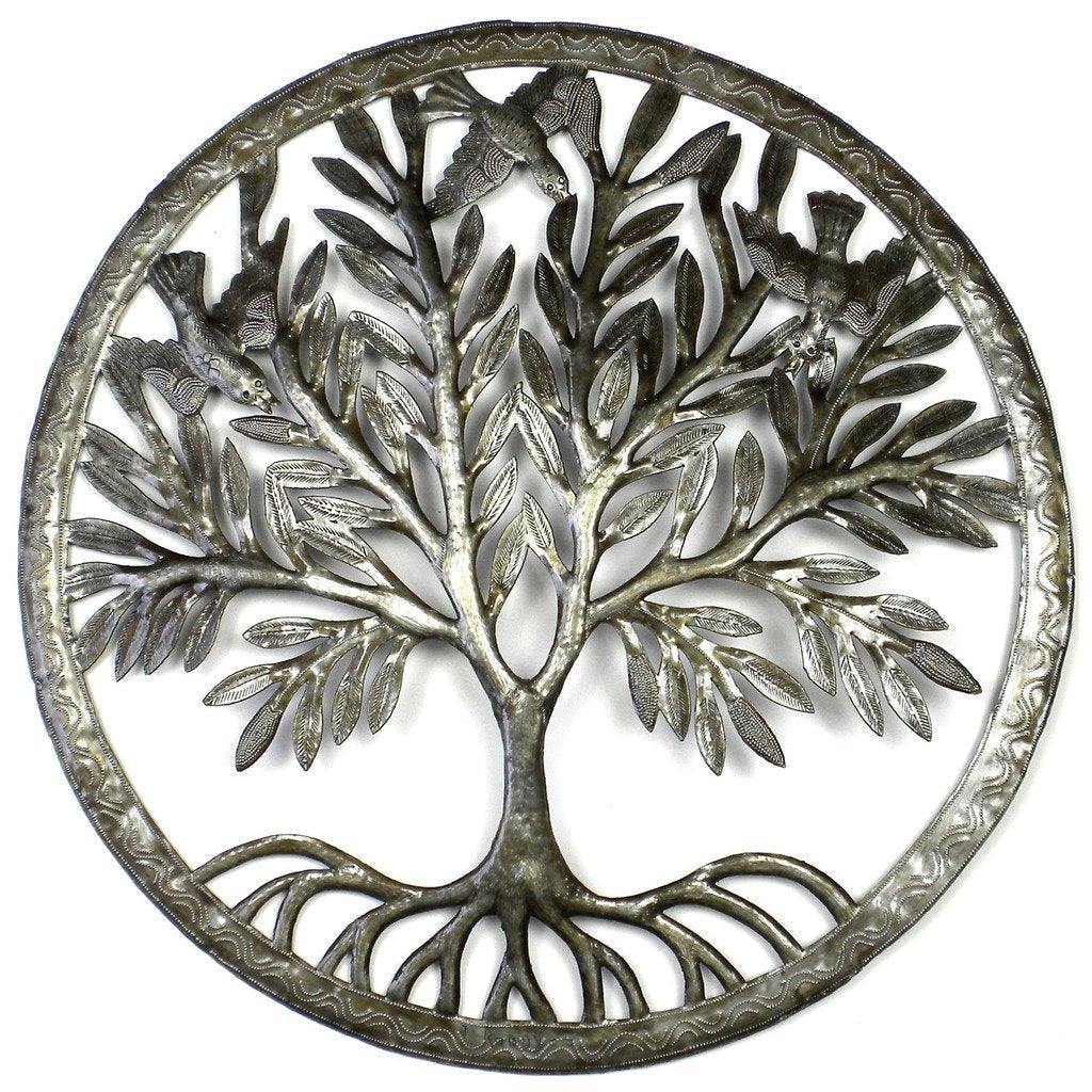 Tree of Life in Ring Wall Art - Croix des Bouquets - Flyclothing LLC