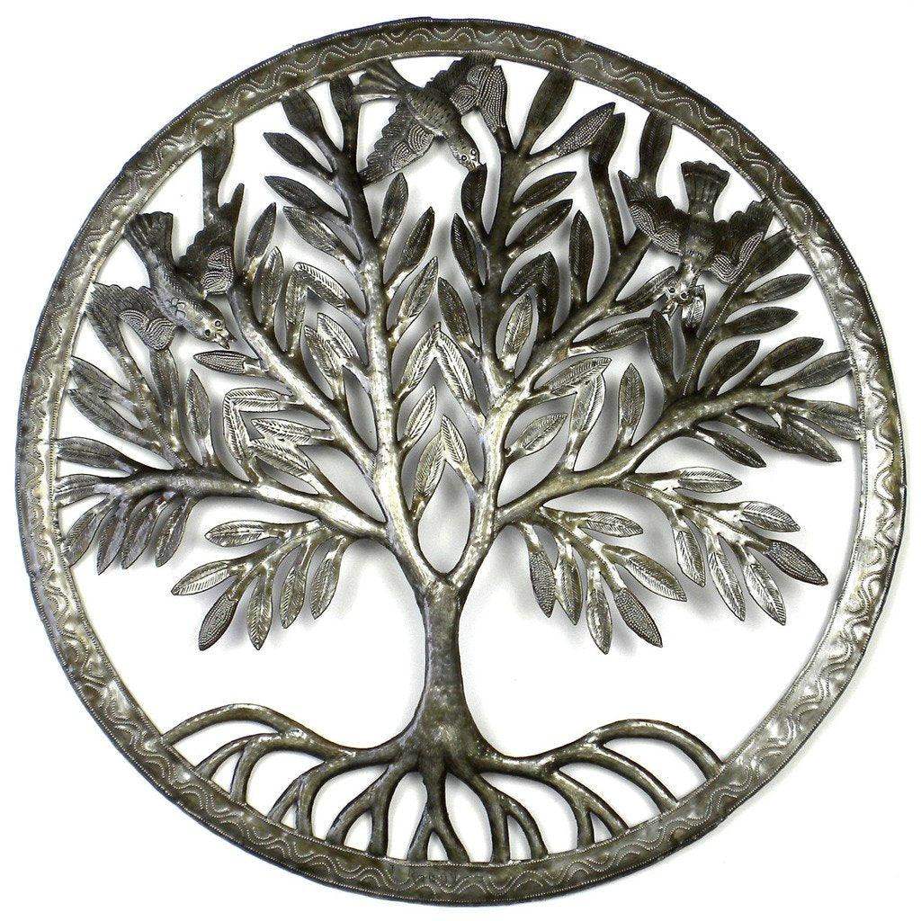 Tree of Life in Ring Wall Art - Croix des Bouquets - Croix des Bouquets - Flyclothing LLC