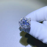 5 Carat Moissanite 925 Sterling Silver Ring - Trendsi