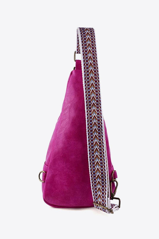 All The Feels PU Leather Sling Bag - Trendsi