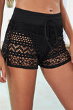 Full Size Drawstring Waist Swim Shorts - Trendsi