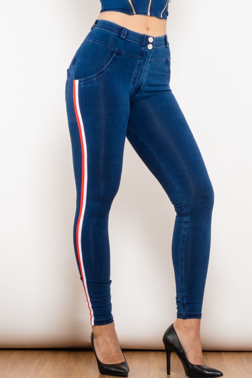 Side Stripe Skinny Jeans – Flyclothing LLC | Stretchjeans