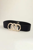 Zinc Alloy Buckle Elastic Wide Belt - Trendsi - Flyclothing LLC