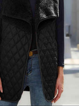 Open Front Collared Vest - Trendsi - Flyclothing LLC
