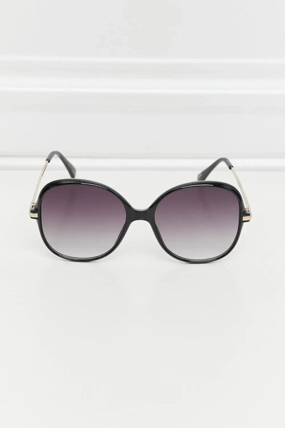 Metal-Plastic Hybrid Full Rim Sunglasses - Trendsi - Flyclothing LLC