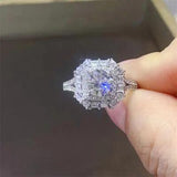 1 Carat Moissanite 925 Sterling Silver Ring - Trendsi