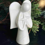 Angel Soapstone Sculpture Holding Star - SMOLArt - Flyclothing LLC