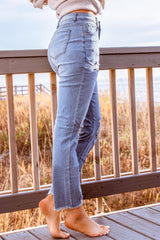 Stylish Distressed Cropped Jeans - Flyclothing LLC