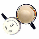 Flared Coffee Mugs - Orange and Blue, Set of Two - Encantada - Encantada - Flyclothing LLC
