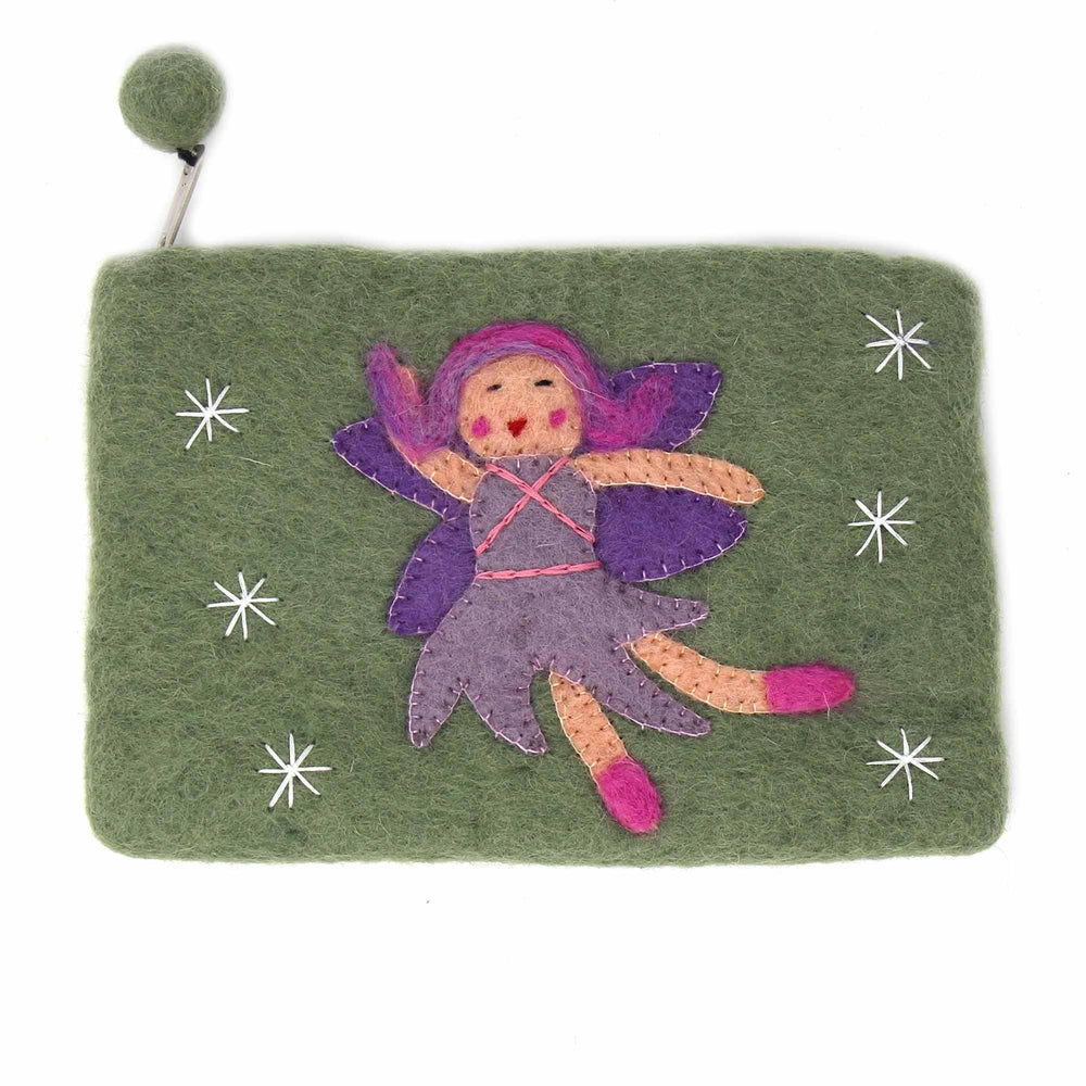 Hand Crafted Felt Starry Fairy Pouch - Global Groove Direct