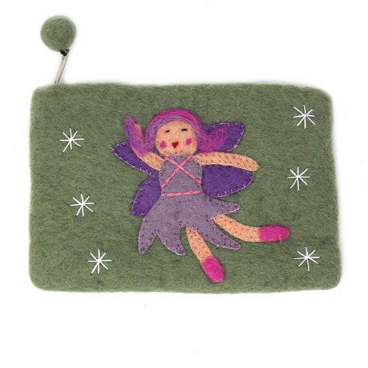 Hand Crafted Felt Starry Fairy Pouch - Global Groove Direct