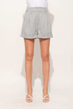 And The Why Pin Striped High Waist Rolled Shorts - Trendsi - Flyclothing LLC