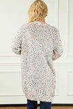 Heathered Open Front Long Sleeve Cardigan - Trendsi - Flyclothing LLC