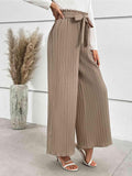 Tied Wide Leg Long Pants - Flyclothing LLC