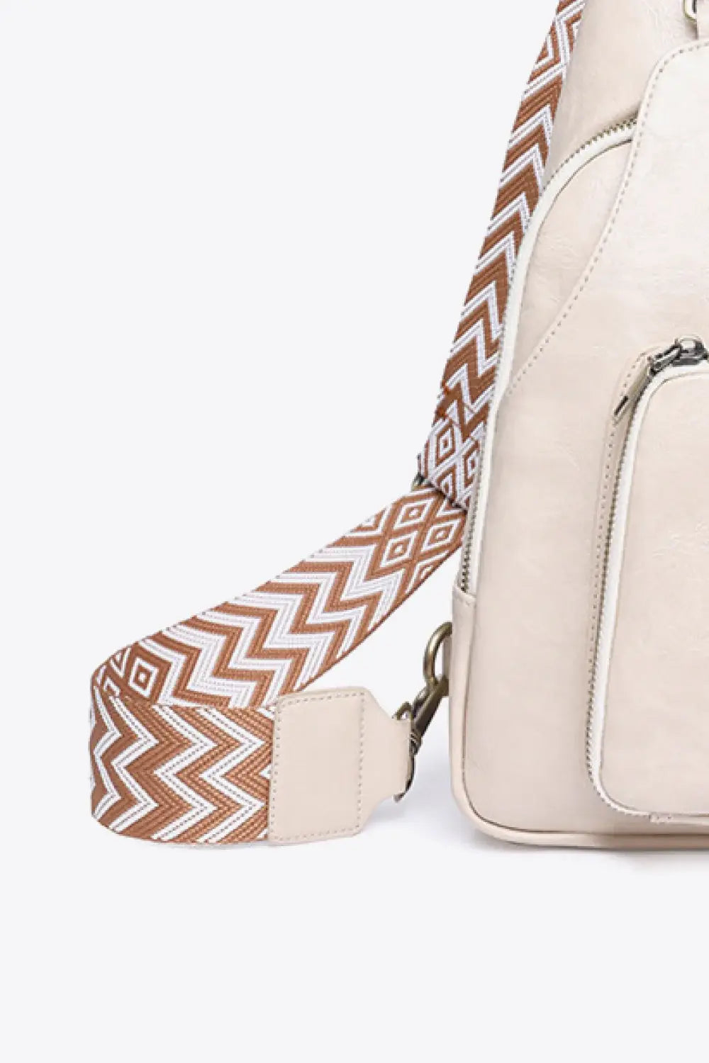 Take A Trip PU Leather Sling Bag - Trendsi - Flyclothing LLC