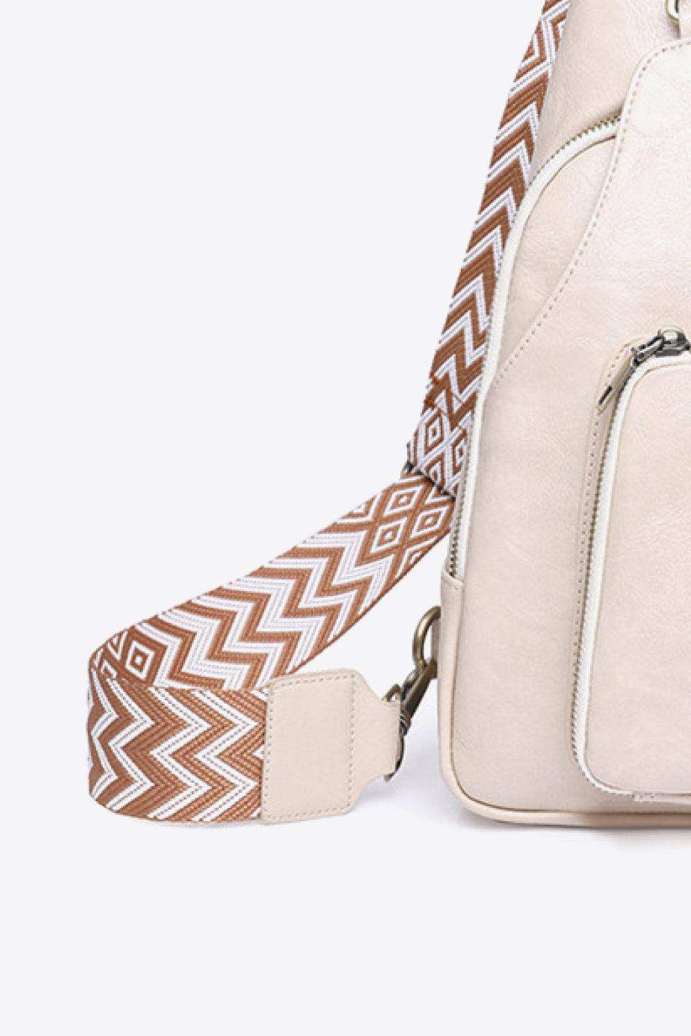 Take A Trip PU Leather Sling Bag - Trendsi - Flyclothing LLC