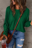 Double Take Full Size Round Neck Long Sleeve T-Shirt - Trendsi - Flyclothing LLC