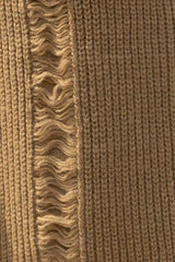 Fringe Trim Open Front Cardigan with Pockets - Trendsi