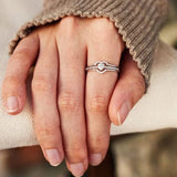 Heart Shape 925 Sterling Silver Ring - Trendsi