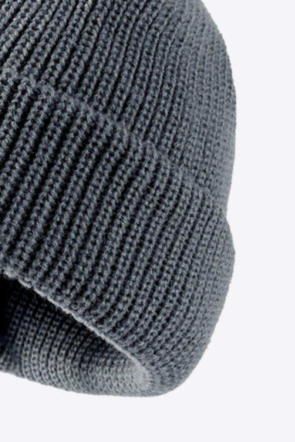 Calling For Winter Rib-Knit Beanie - Trendsi - Flyclothing LLC