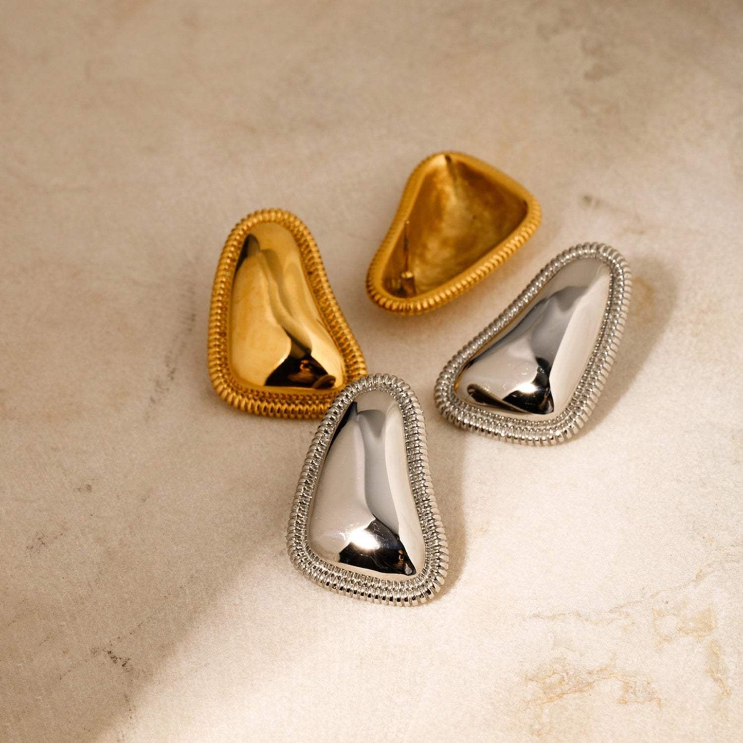 Stainless Steel Stud Earrings - Trendsi - Flyclothing LLC