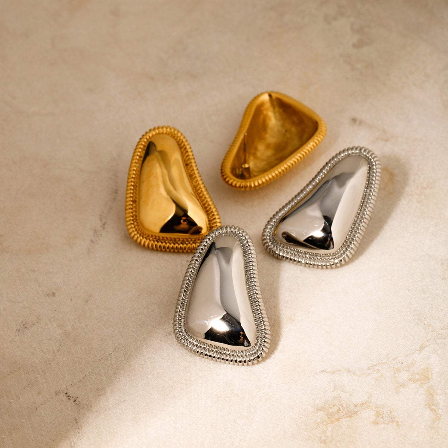 Stainless Steel Stud Earrings - Trendsi - Flyclothing LLC