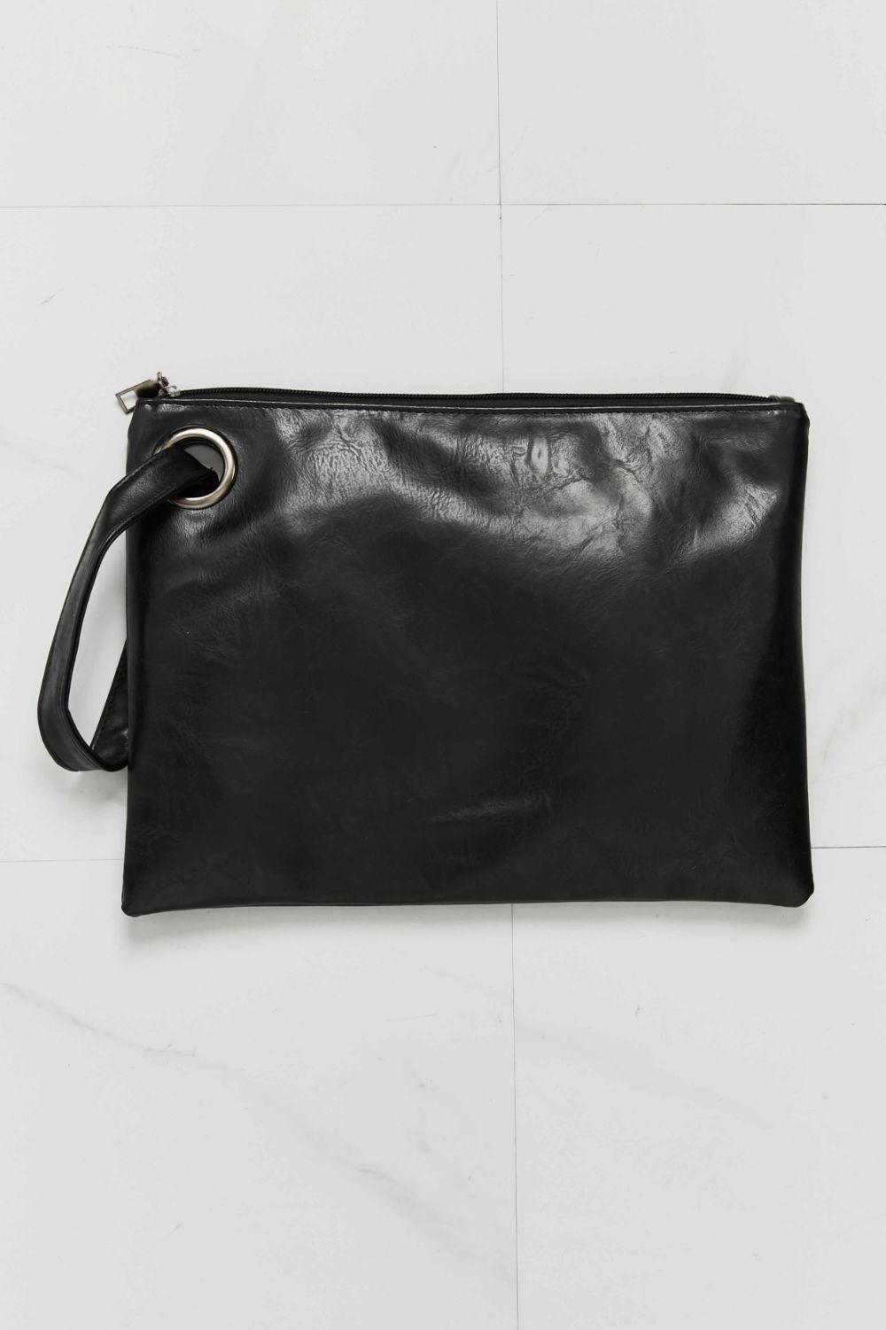Looking At You PU Leather Wristlet - Flyclothing LLC