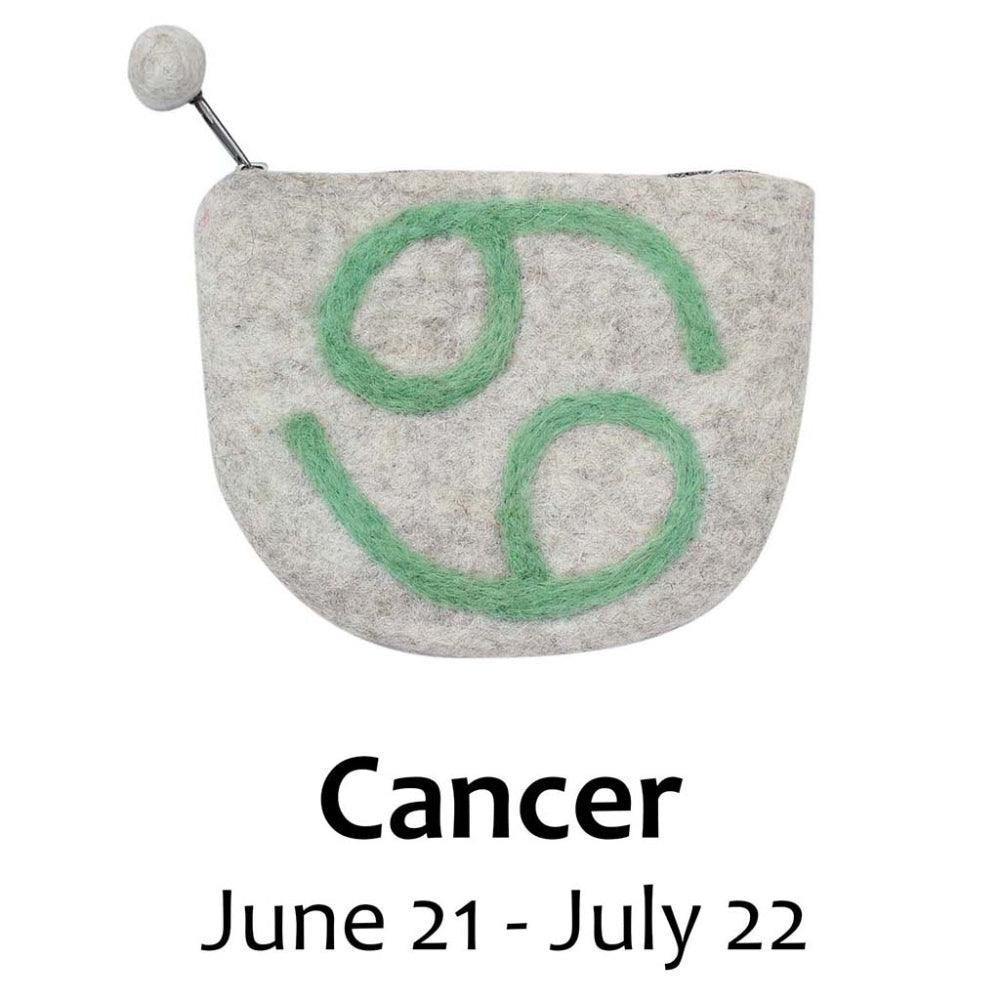 Felt Cancer Zodiac Coin Purse - Global Groove - Flyclothing LLC