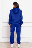 Drop Shoulder Long Sleeve Hoodie and Pants Set - Trendsi - Flyclothing LLC