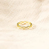 Heart Shape 18K Gold-Plated Ring - Trendsi