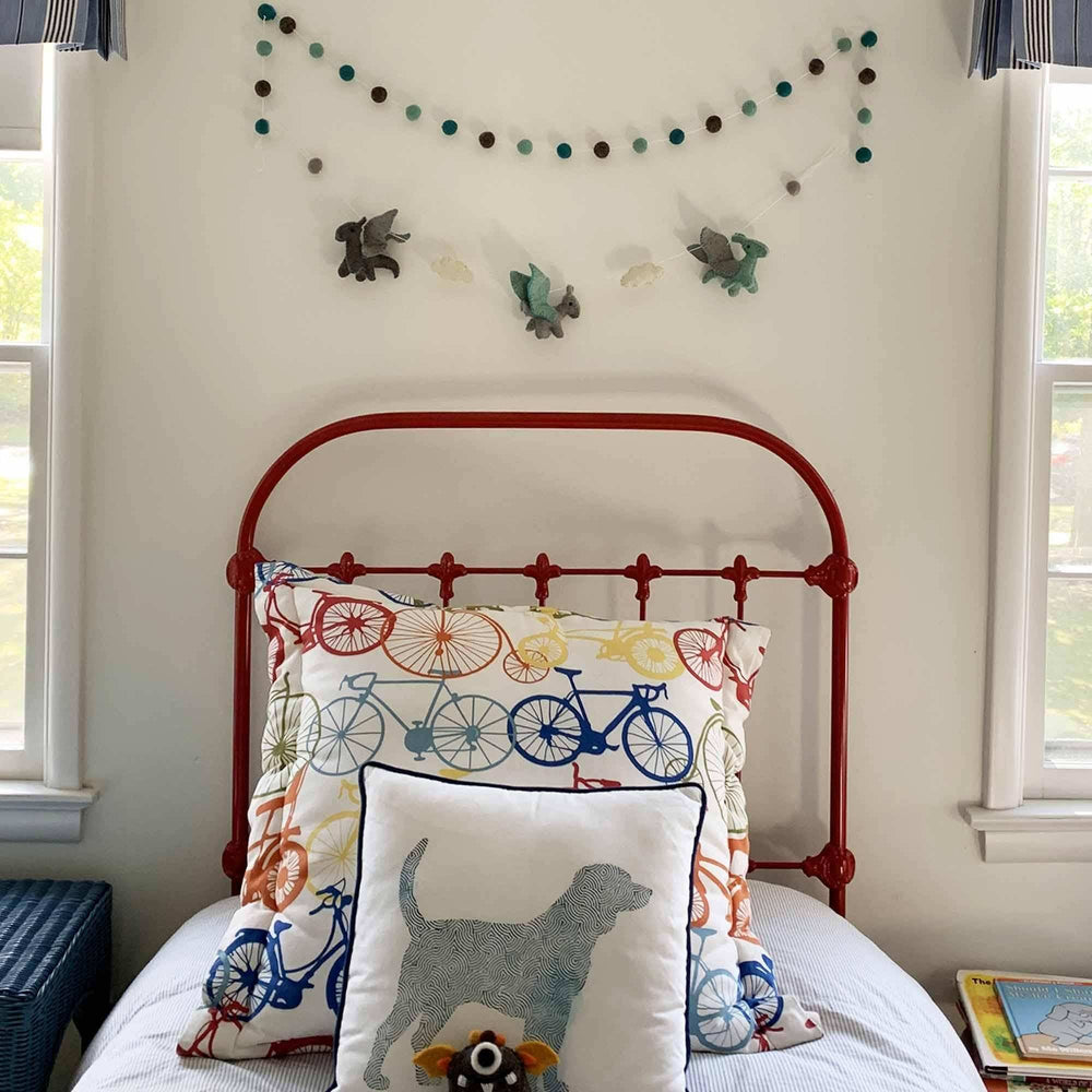 Felt Dragon Garland - Blue Colors - Global Groove - Global Groove - Flyclothing LLC