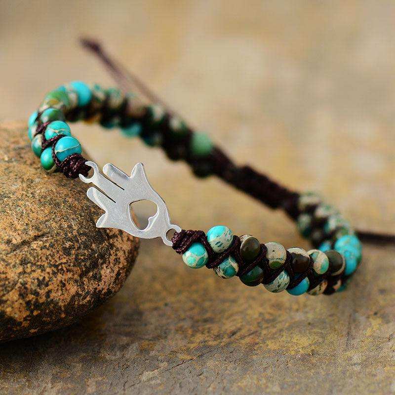 Turquoise Beaded Bracelet - Trendsi - Flyclothing LLC