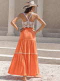 High Waist Maxi Tiered Skirt - Trendsi - Flyclothing LLC
