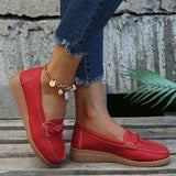 Weave Wedge Heeled Loafers - Trendsi - Flyclothing LLC