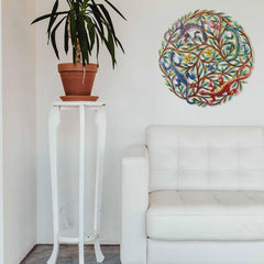 Four Geckos Painted Metal Wall Art - Croix des Bouquets - Croix des Bouquets