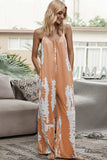 Tie-Dye Spaghetti Strap Jumpsuit with Pockets - Trendsi - Flyclothing LLC