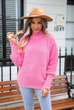 Turtle Neck Long Sleeve Pullover Sweater - Trendsi - Flyclothing LLC
