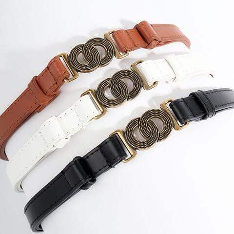 Alloy Buckle PU Belt - Trendsi - Flyclothing LLC