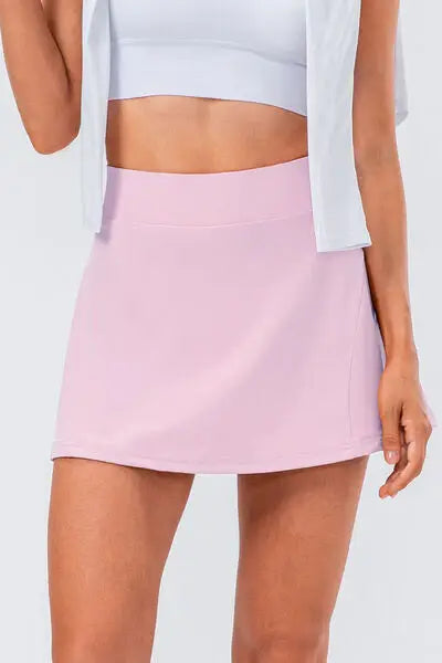 High Waist Pleated Active Skirt - Trendsi - Flyclothing LLC
