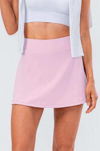 High Waist Pleated Active Skirt - Trendsi - Flyclothing LLC